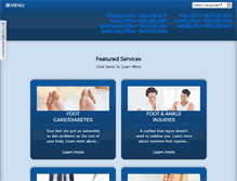 Tablet Screenshot of nwpodiatry.com